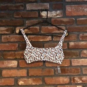Aerie Leopard Bikini Top